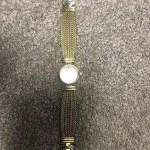 gold stainless steel watch